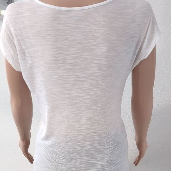 Armani Exchange White and Blue Graphic Tee Short Sleeve - Picture 7 of 8